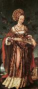 HOLBEIN, Hans the Younger St Ursula Germany oil painting artist
